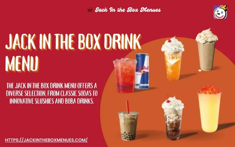 Jack in the Box Drink Menu