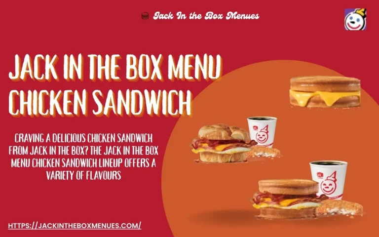 jack in the box chicken sandwich menu