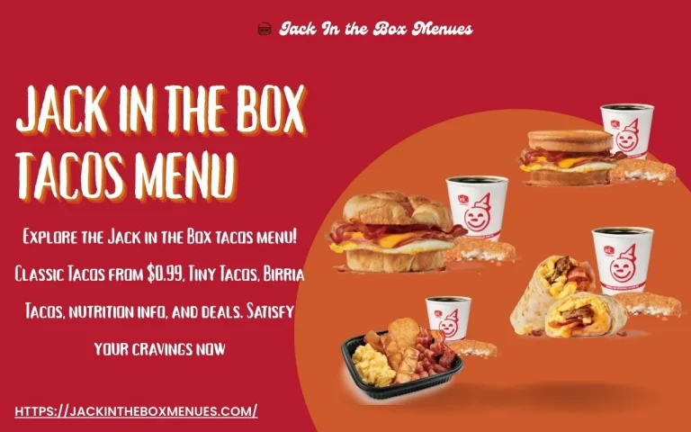 Jack in the Box Tacos Menu