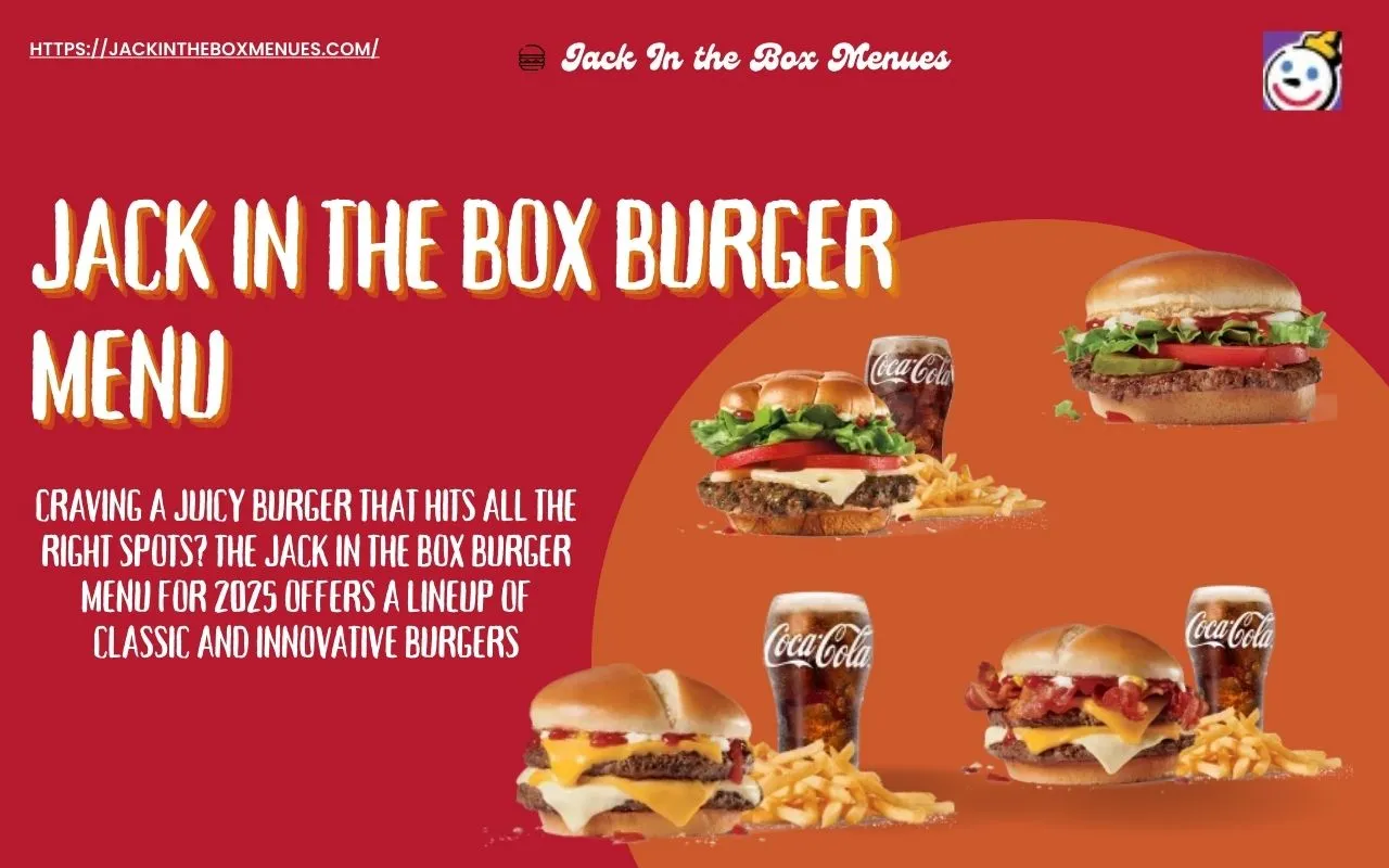 Jack in the Box Burger Menu
