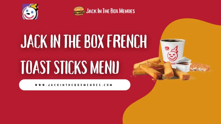 Jack in the Box French Toast Sticks Menu