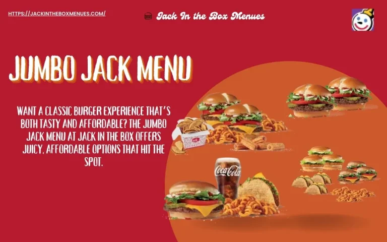 Jumbo Jack Menu