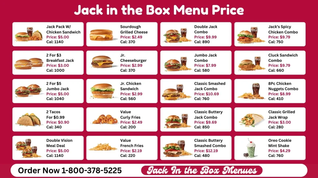 Jack In The Box Menu, Deals, and August Price 2025 – Best Offers & Combos! 1 Jack in the box menu with prices